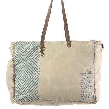 OHLAY KB326 TOTE Upcycled Canvas Genuine Leather women bag western handbag purse